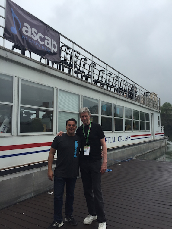 Billboard's Joe Maimone and ASCAP's Ralph Murphy at ASCAP Boat Cruises