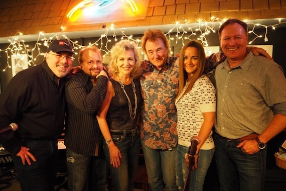 Pictured (L-R): Jimmy Nichols, Frank Myers, Lisa Harless, Eddy Raven, Heather Hoilland and Tim Nichols. Photo: Celina Lunsford