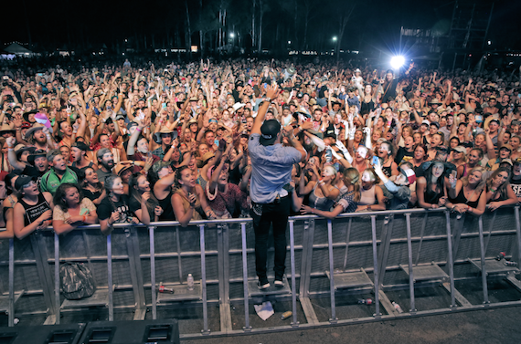 Chase Rice performs at CMC Rocks Music Festival in Australia.