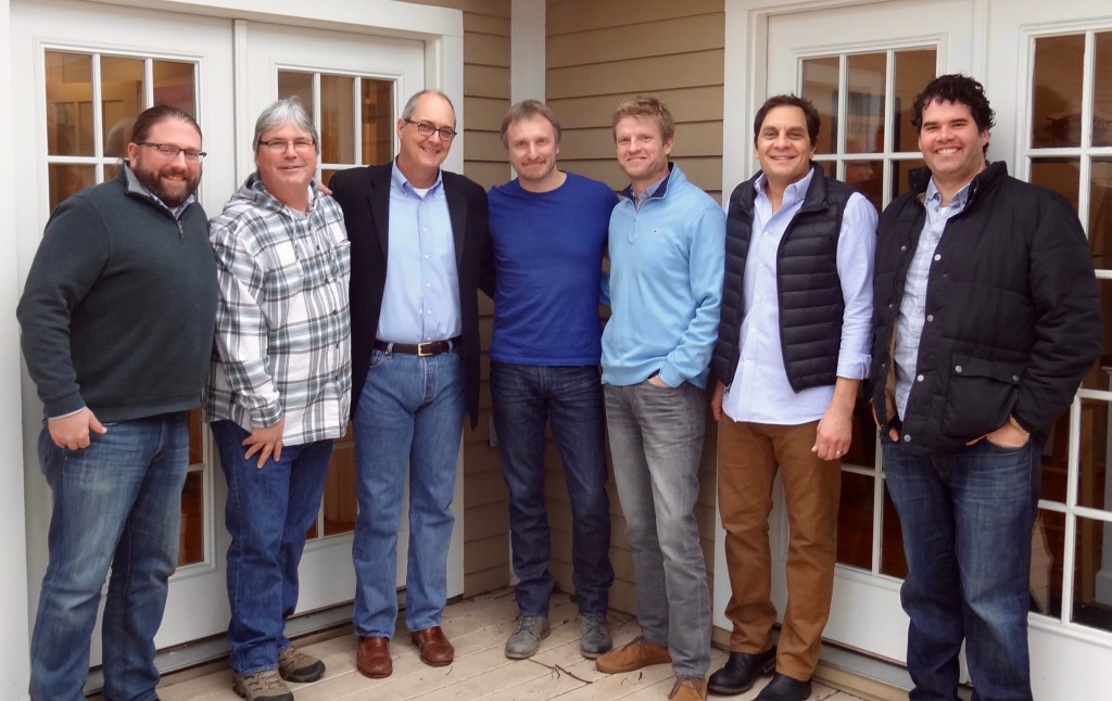 Pictured (L-R): Chip Petree, Ritholz Levy; Chris Oglesby, BMG; Dale Bobo, Big Deal; Dave Berg; Kos Weaver, BMG; Pete Robinson, Big Deal; Greg Gallo, Big Deal 