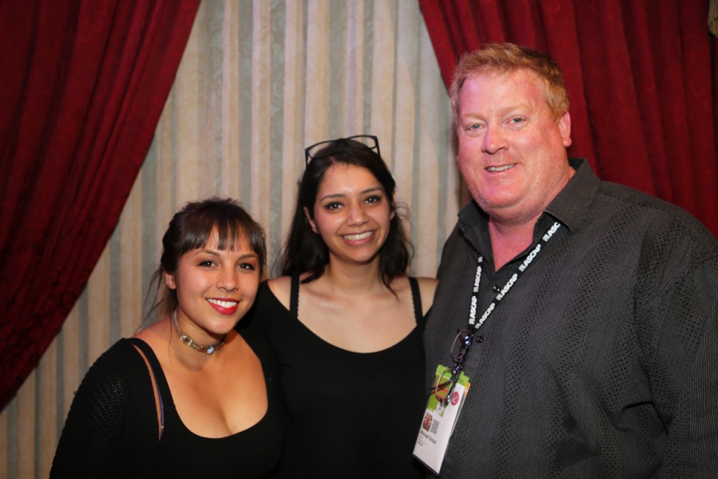 L-R ASCAP's Maura Duval-Angelica Garcia-ASCAP's Mike Sistad at ASCAP Presents at The Driskill