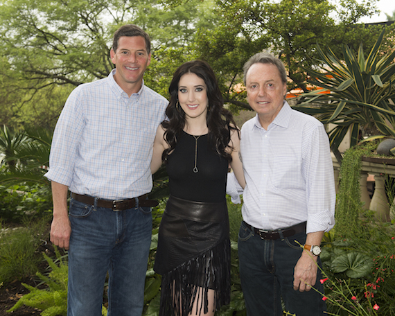 BMI's Mark Mason and Jody Williams pose for a photo with artist Aubrie Seller at BMI's Acustic Brunch during SXSW on March 18, 2016, in Austin, TX. (Erika Goldring Photo)