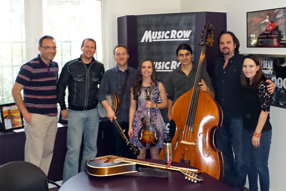 Pictured (L-R): Craig Shelburne, Troy Stephenson, Justin Moses, Sierra Hull, Ethan jodziewicz, Sherod Robertson, Jessica Nicholson