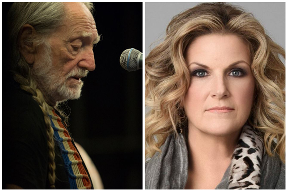 Pictured (L-R): Willie Nelson, Trisha Yearwood