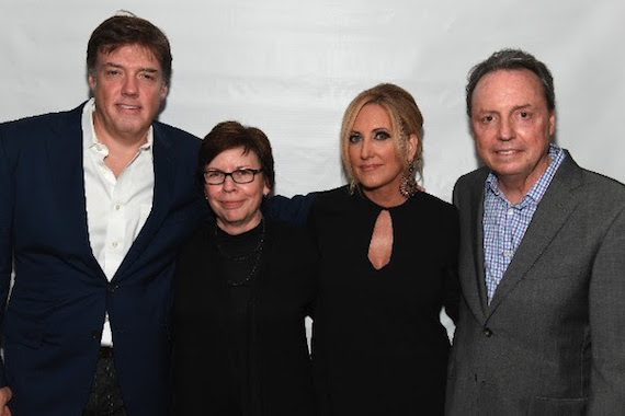 Pictured (L-R): Frank Liddell, Robin Palmer [winner], Lee Ann Womack, Jody Williams [winner]. Photo: Jason Davis, Getty Images