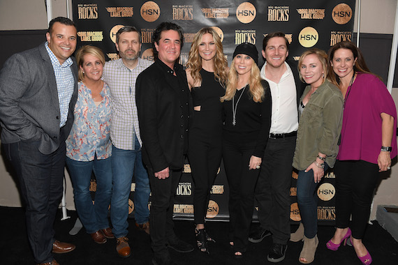 Pictured (L-R): Adam Vasallo, Director of Entertainment & Marketing, HSN; Kelly Rich, SVP of Sales, Marketing and Interactive, BMLG; Andrew Kautz, COO, BMLG; Scott Borchetta, President and CEO, BMLG; Jennifer Nettles; Sandi Spika Borchetta, SVP Creative and Music Has Value; BMLG; John Zarling, SVP Partnership Marketing & Promotion Strategy, BMLG; Jackie Campbell, Director Strategic Partnership, BMLG; Jennifer Conner, EVP of TV Content and Programming, HSN. Photo: Jason Davis 