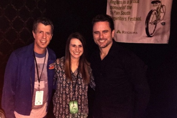 Pictured (L-R): Fred Wilhelm, Melodie Michael of Regions Bank, Charles "Chip" Esten at The Country