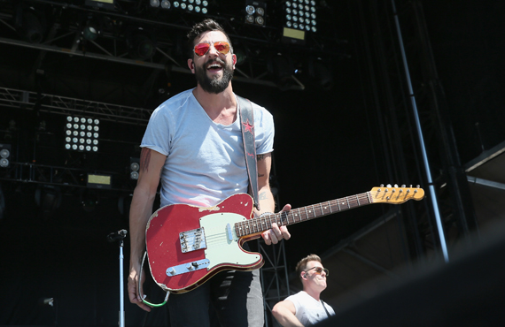 "LAS VEGAS, NEVADA - APRIL 03: Musician Matthew Ramsey of Old Dominion performs onstage during the 4th ACM Party For A Cause Festival at the Las Vegas Festival Grounds on April 3, 2016 in Las Vegas, Nevada. (Photo by Mark Davis/Getty Images for ACM)"