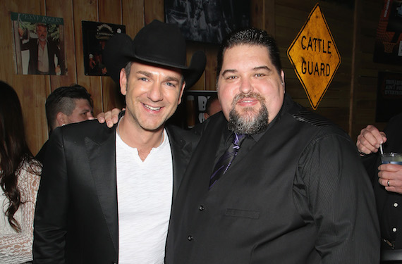 Artist/songwriter Craig Campbell hangs out with SESACs Tim Fink. 