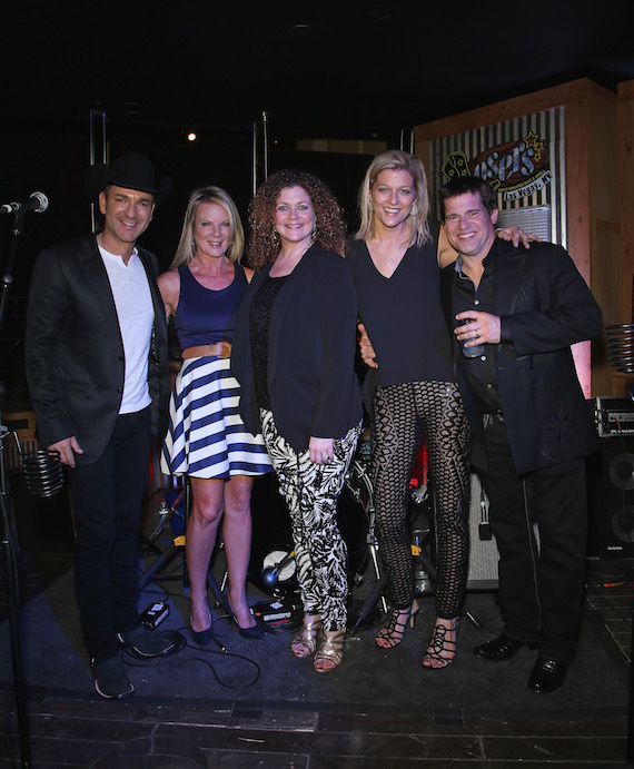 Craig Campbell, songwriter Vicky McGehee, Magic Mustangs Juli Newton Griffith, SESACs Shannan Hatch and songwriter Rob Hatch. 