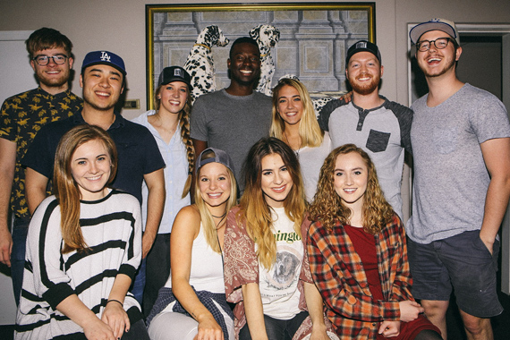 Pictured (L-R): standing: Jake Rogers, Daniel Ethridge, Meredith McNair, Colton Jones, Dani Brillhart, Hunter Leath and BMIs Josh Tomlinson. Seated: Kayla Woodson, Emily Landis, Kasi Ashton and Caylan Hays. Photo: Amber J. Davis