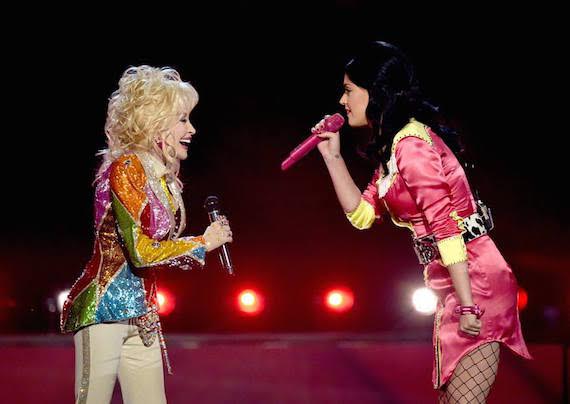 Dolly Parton and Katy Perry. Photo: Getty Images/Ethan Miller