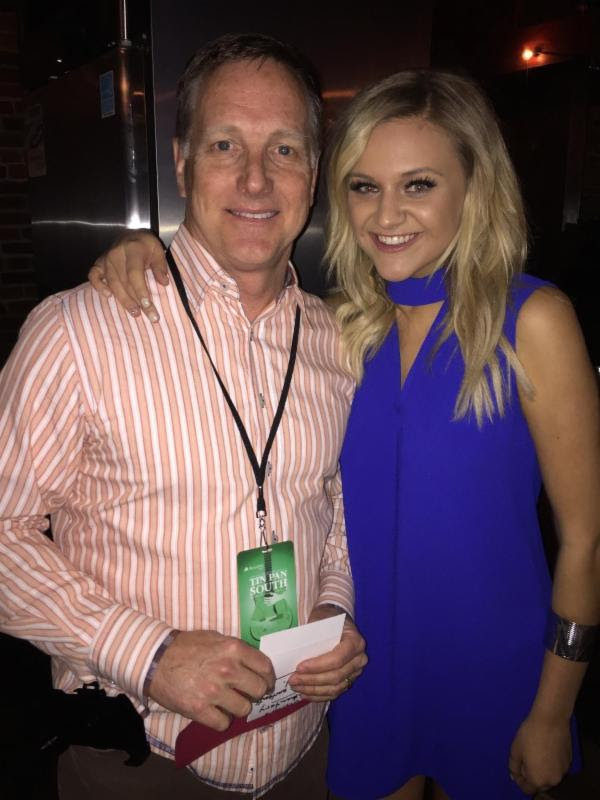 Regions City President Jim Schmitz (l.) with Kelsea Ballerini (r.) prior to her sold-out round at The Listening Room Cafe late show. 