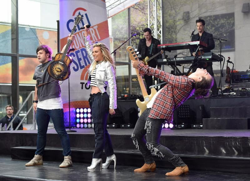 The Band Perry perform on NBC's Today's Citi Concert Series. Photo: Getty Images