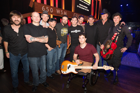 MusiCorps Wounded Warrior Band with Trace Adkins and Mark Wills. Photo: Chris Hollo