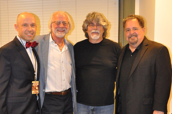 Pictured (L-R): Blake McDaniel (CAA), Alan D. Valentine (President and CEO, Nashville Symphony), Randy Owen, and Tony Conway (Conway Entertainment). Photo: HBPR