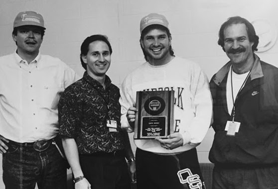 Ben Farrell, Tom Paquette, Garth Brooks and Tim Reese at Thompson Boling Arena