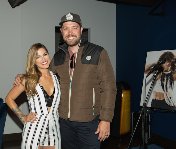 Pictured (L-R): Cassadee Pope, Corey Crowder. Photo: courtesy BMLG