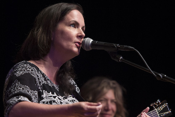 Lori McKenna and Ashley Cleveland perform at the San Carlos Institute during Key West Songwriters Festival on May 5, 2016. (Erika Goldring Photo)