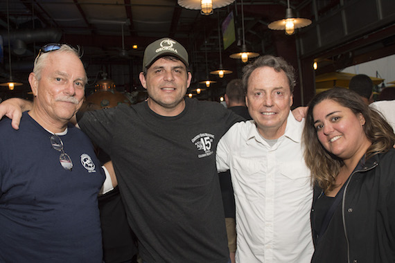 Key West Songwriters Festival's Charlie Bauer, artist Rhett Akins, BMI's Jody Williams and Key West Songwriters Festival's Dani Holliday gather for a photo at Conch Republic Seafood Company during Key West Songwriter's Festival on May 4, 2016. (Erika Goldring Photo)