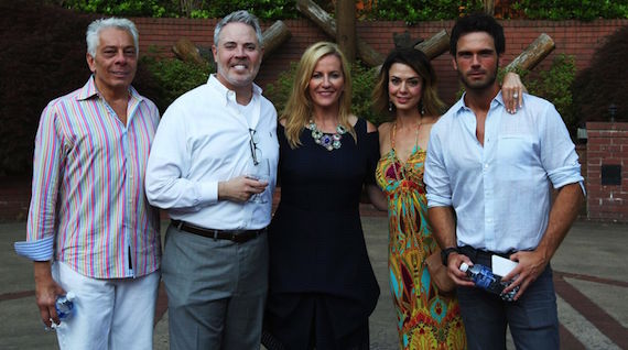 Pictured (L-R): Mike McVay, Cumulus/Westwood One SVP Content & Programming; Blair Garner, Americas Morning Shows co-host; Kelly Ford, AMS co-host; Tasha Blasi, SVP Sales & Marketing for NASH; and Chuck Wicks, AMS co-host and Camp NASH MC and performer. 