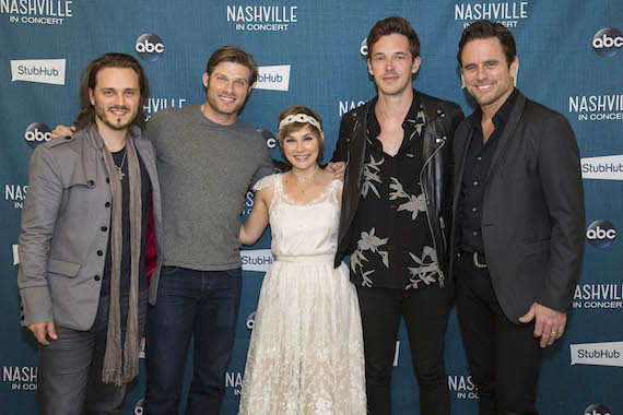 The stars of ABC's show Nashville perform in the Theater at Madison Square Garden in New York City.