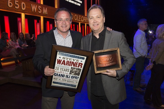 Pictured (L-R): Pete Fisher and Steve Wariner. Photo: Grand Ole Opry