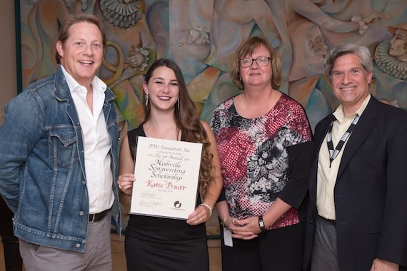 Pictured: (L-R): BMI Foundations Clay Bradley, scholarship winner Katie Pruitt, BMIs Camellia Petty and Gary Cannizzo. Photo: Steve Lowry