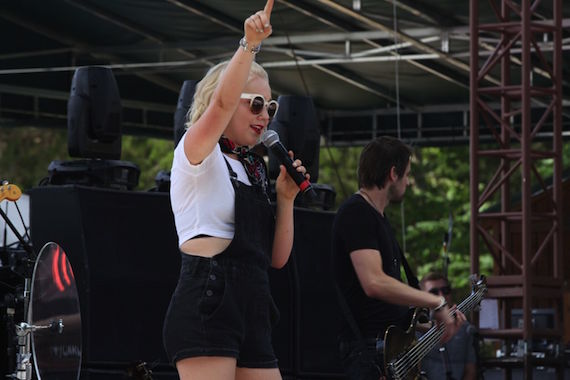 RaeLynn performs at Camp NASH.