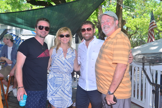 Pictured (L-R): Royston Langdon, SESAC’s Ellen Truley, Robby Towns and Steve Bogard. 