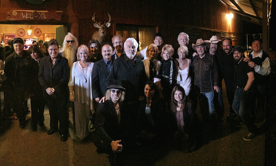 Pictured: Collin Raye, Deborah Allen, T.G. Sheppard, Oaks' William Lee Golden, Tanya Tucker, Oaks' Richard Sterban, Jimmy Fortune, B&R's Big Kenny, Oaks' Duane Allen, Kenny Rogers, Chrisiev, Norah Lee Allen, Ronnie McDowell, Sylvia, Jeannie Seely, Lorrie Morgan, T Graham Brown, Howard Bellamy, David Bellamy, Harry Wayne Casey (KC) of KC & The Sunshine Band, Mark Wills, and Kirt Webster 