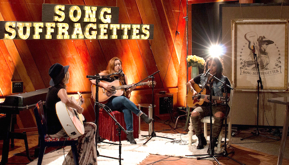 Hailey Steele, Krysta Nick, and Amber DeLaCruz rehearse as part of YouTube Space. Photo: YouTube