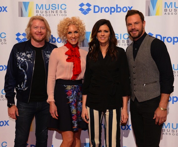 Little Big Town backstage at Music Biz. Photo: Music Biz