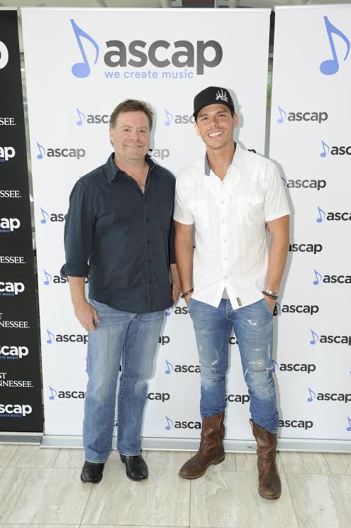 Pictured (L-R): "Backroad Song" writers Frank Rogers and Granger Smith