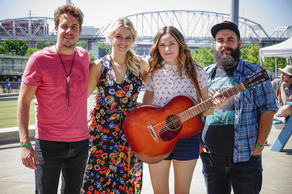 Pictured (L-R): Brent Rupard, ASCAP's Beth Brinker, Jillian Jaqueline, Anthony Olympia 