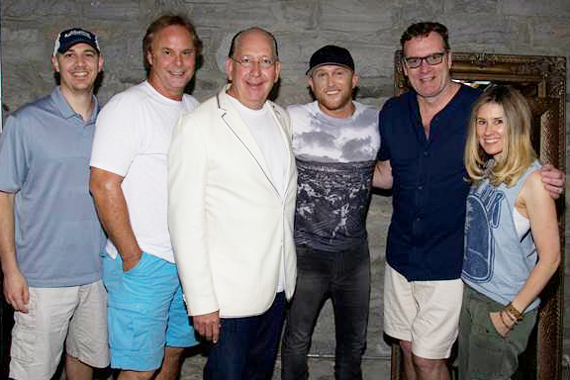 Pictured (L-R): Waylon Weatherholt (Manager, KP Entertainment), Scott Hendricks (EVP A&R, WMN), John Esposito (Chairman & CEO, WMN), Cole Swindell, Peter Strickland (EVP & GM, WMN), Cris Lacy (VP A&R, WMN).