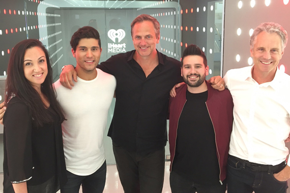 Pictured (L-R): Marissa Morris (iHeart), Dan Smyers, Tom Poleman (iHeart), Shay Mooney & John Sykes (iHeart).