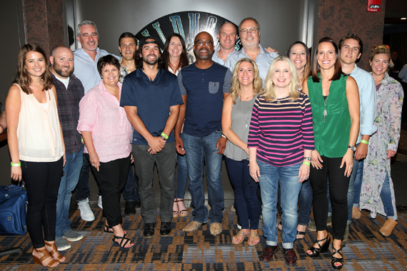 Pictured (L-R): Kelli Porter, Doug Phillips, Brian Wright, Michelle Hall, Rob Femia, Jeremy Bradford, Kim Gilbert, Darius Ruck, Mike Harris, Mike Dungan, Lori Christian, Cindy Mabe, Dawn Gates, Amanda Good, Bryan Chisolm, Leigh Parr.Photo: Randi Radcliff