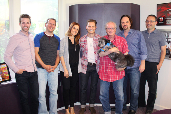 Pictured (L-R): Eric T. Parker, Troy Stephenson, Molly Hannula, Frankie Ballard, Robert K. Oermann, Sherod Robertson, Craig Shelburne