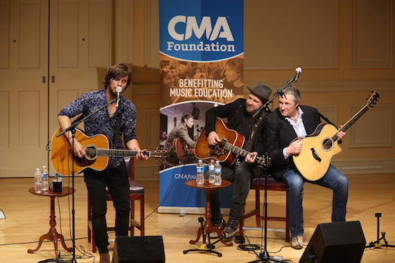 Pictured (L-R): Charlie Worsham, Kristian Bush and Jim Collins.