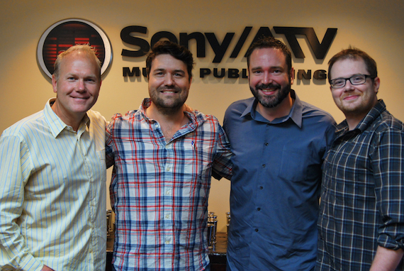 Pictured (L-R): Troy Tomlinson, Sony/ATV Nashville; Lindsay Rimes; Josh Van Valkenburg, Sony/ATV Nashville; Noah McPike, Almon & McPike, PLLC.