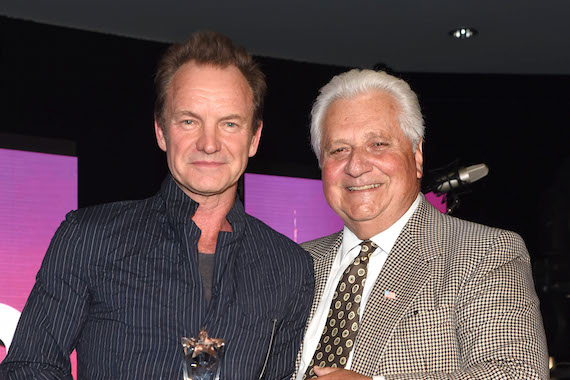 Pictured (L-R): Martin Bandier, Sting