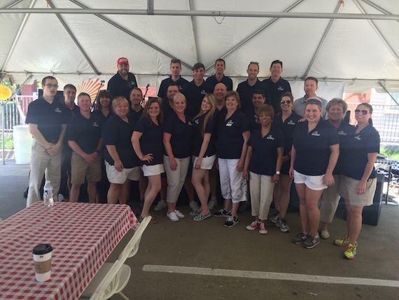 SunTrust staffers during 18th annual Hot Dog Day 