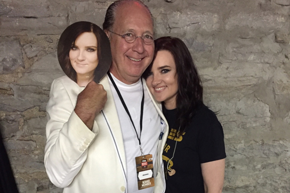 Pictured (L-R): John Esposito, Brandy Clark.