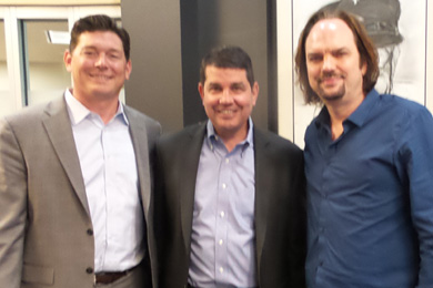 Pictured (L-R): VP/Client Advisor, SunTrust Sports & Entertainment Group, Bryan Bolton, SunTrust Sports & Entertainment Group Head Jeff Dunn, MusicRow Publisher/Owner Sherod Robertson 