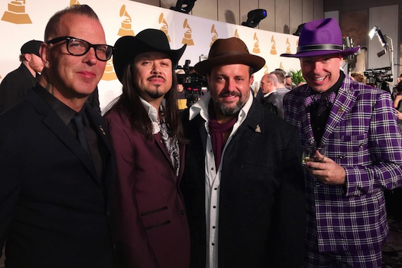 Pictured (L-R): The Mavericks - Paul Deakin, Eddie Perez, Raul Malo & Jerry Dale McFadden. Photo by Trey Fanjoy 