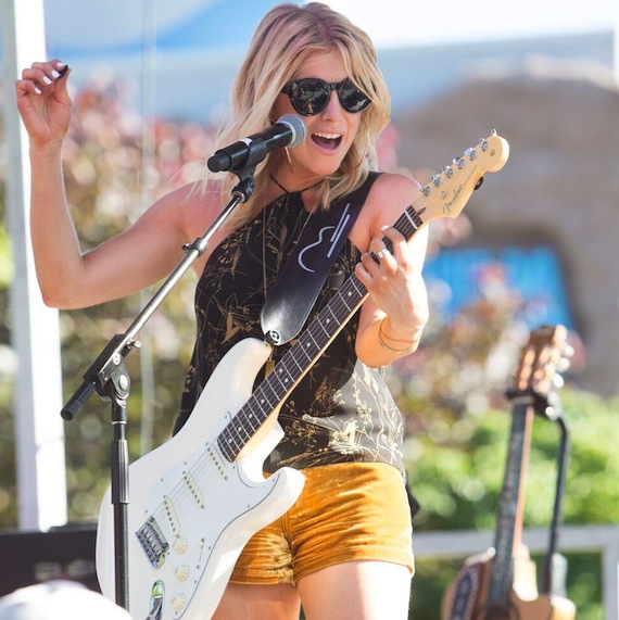 Lindsay Ell at Opry Plaza Party. Photo: Hollo Photographics/Chris Hollo, Mark Mosrie