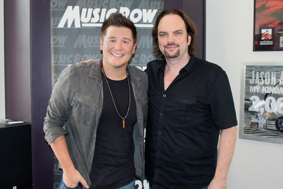 Pictured (L-R): Adam Craig, MusicRow Owner Sherod Robertson