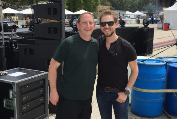 Ed Warm (Joes Bar, Joes Live, Bub City), with Brett Kissel. Photo: Splash PR