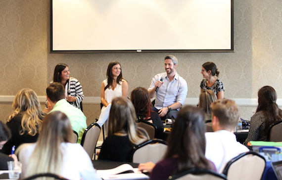 Pictured (L-R): Samantha Thornton; Virginia Davis, G Major Entertainment; Harry Lyons and Nichole Rodriguez